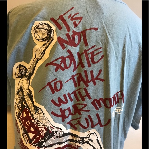 Men’s And1 Blue Crew Neck Short Sleeve T-Shirt - Picture 6 of 9